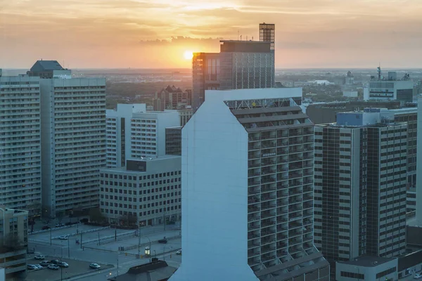 Skyline of Winnipeg — Stock Photo, Image