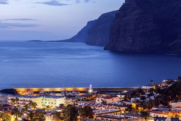 Panorama del Puerto de la Cruz Acantilados de los Gigantes —  Fotos de Stock