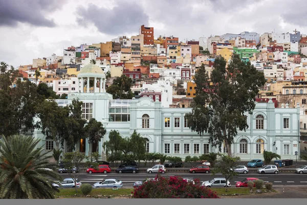 Architettura colorata di Barrio San Juan a Las Palmas — Foto Stock