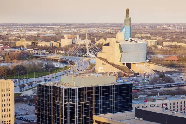 Skyline of Winnipeg — Stock Photo, Image