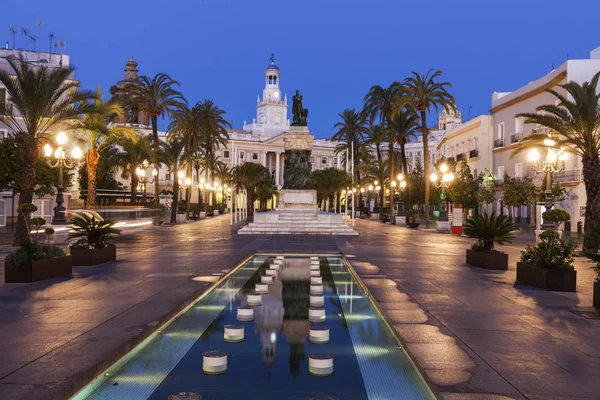 Cadiz City Hall on Plaza San Juan de Dios — Stock Photo, Image