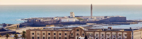 Panorama de Cádiz ao pôr do sol — Fotografia de Stock