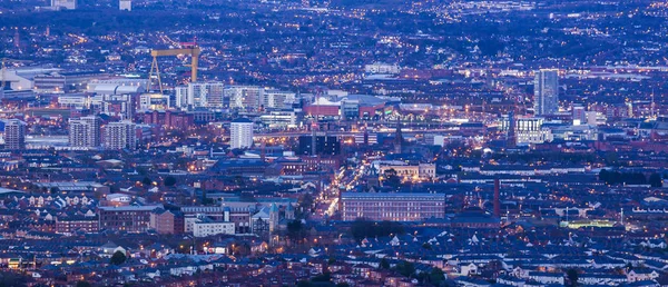 Aerial panorama of  Belfast — Stock Photo, Image