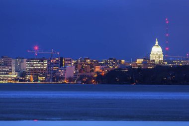 Madison panorama Gölü Monona arasında