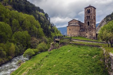 Sant Joan de Caselles Church in Canillo clipart