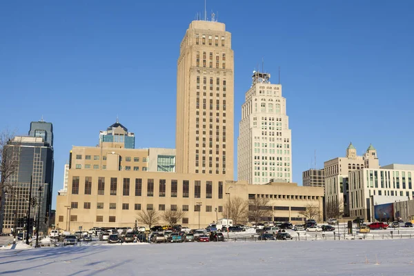 Skyline der Stadt Kansas — Stockfoto