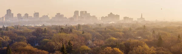 Panorama de Winnipeg ao nascer do sol — Fotografia de Stock