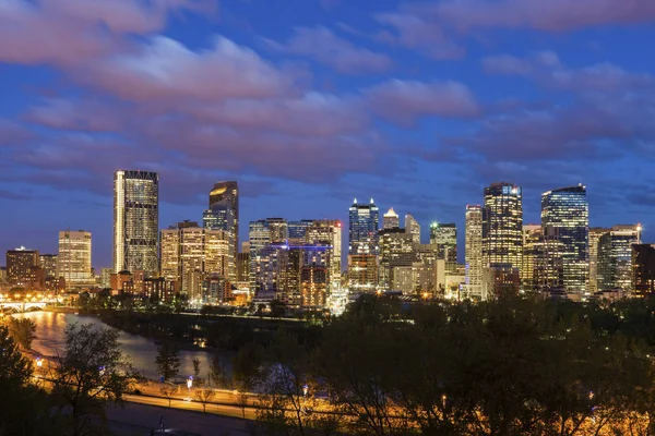 Calgary - panorama van de stad — Stockfoto