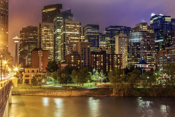 Calgary - panorama van de stad — Stockfoto