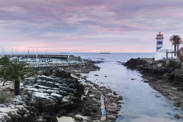 Faro de Santa Marta en Cascais — Foto de Stock