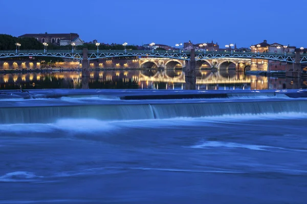 Toulouse mosty při západu slunce — Stock fotografie