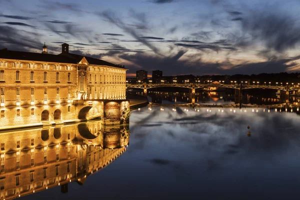 Pont Saint Pierre and Hotel Dieu Saint Jacques — Stock Photo, Image