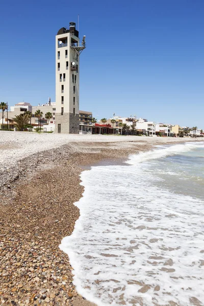 Farol de Nules e Mar Mediterrâneo — Fotografia de Stock