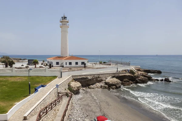 Torrox fyr och blå himmel — Stockfoto