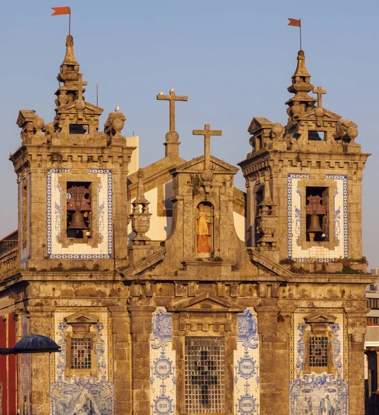 Chiesa di Sant'Ildefonso in Piazza Batalha a Porto — Foto Stock