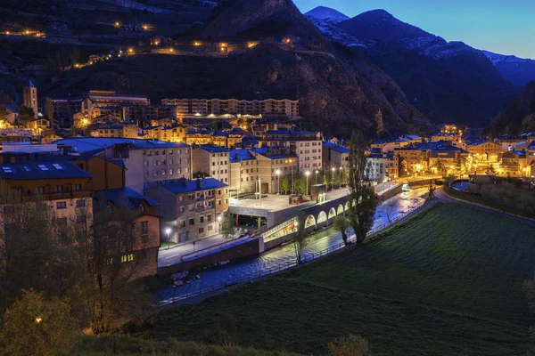 Panorama van Canillo, Andorra — Stockfoto