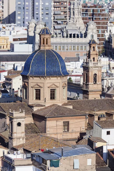 Architecture of Valencia - aerial photo — Stock Photo, Image