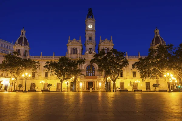 Valencia City Hall on Plaza del Ayuntamiento in Valencia — Stock Photo, Image