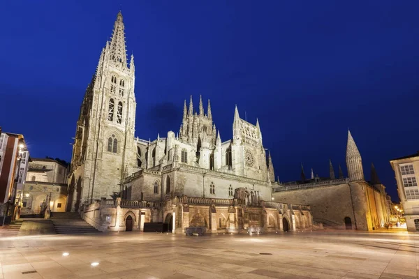 Catedral de Burgos en la Plaza de San — Foto de Stock