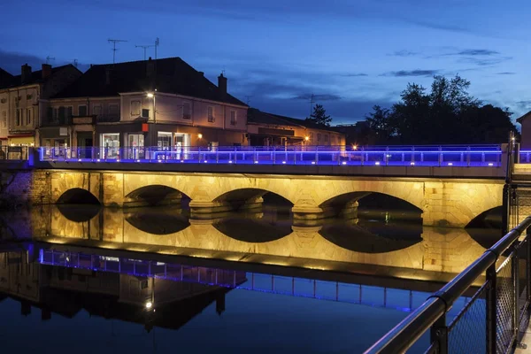 Bridge in Paray-le-Monial — 图库照片