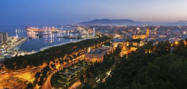 Akşam Malaga mimarisi