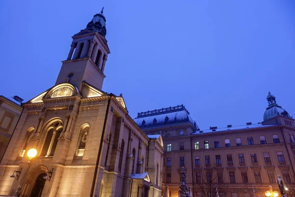 Petar Preradovic Square och ortodoxa katedralen — Stockfoto