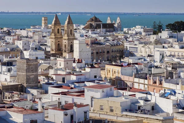 Luchtfoto panorama van Cadiz — Stockfoto