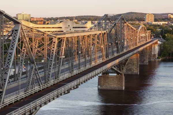 Alexandra Bridge och Gatineau panorama — Stockfoto