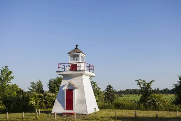 Borden Mola Lighthouse v zálivu Fundy — Stock fotografie