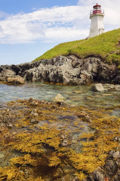 Faro de Gabarus en Nueva Escocia — Foto de Stock