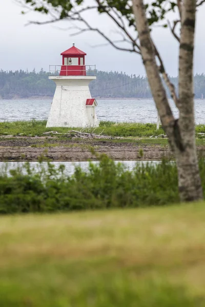River Bourgeois Lighthouse in Nova Scotia — Stock Photo, Image
