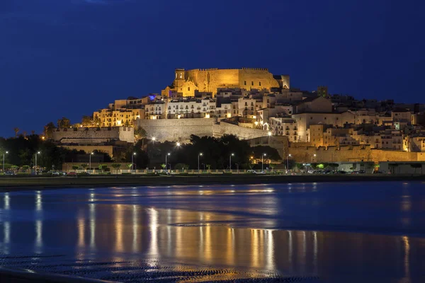 Panorama peniscola al amanecer — Foto de Stock