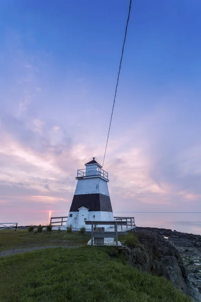 Phare de Margaretsville au coucher du soleil — Photo