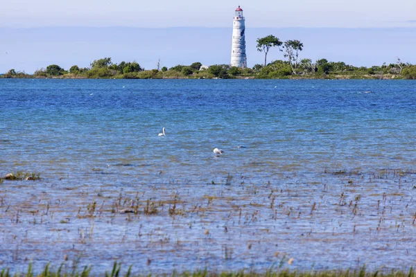 Nottawasaga sziget Lighthouse, a Huron-tó — Stock Fotó