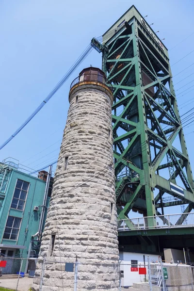 Faro principal del canal de Burlington junto al lago Ontario — Foto de Stock