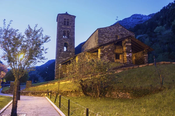 Igreja Sant Joan de Caselles em Canillo — Fotografia de Stock