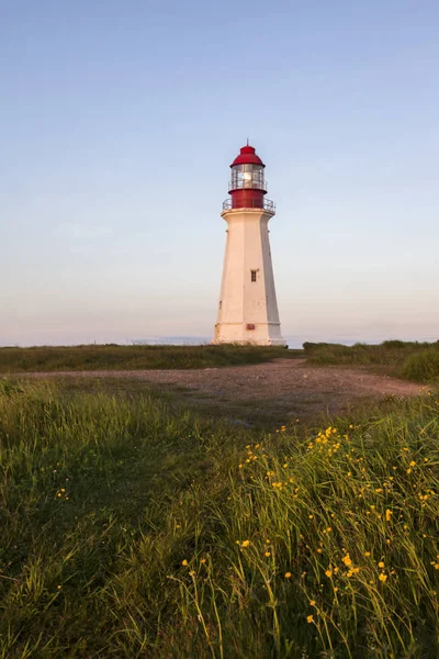 Faro Low Point Nueva Escocia Nueva Escocia Canadá — Foto de Stock