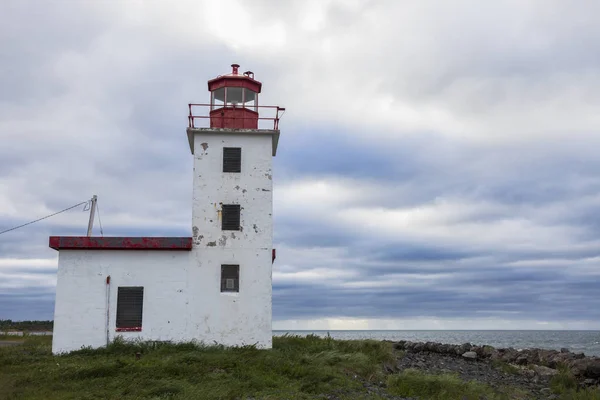 Karibus Leuchtturm Nova Scotia Nova Scotia Kanada — Stockfoto