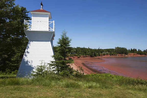 Warren Cove Range Front Lighthouse Prince Edward Island Prince Edward — Stock Photo, Image