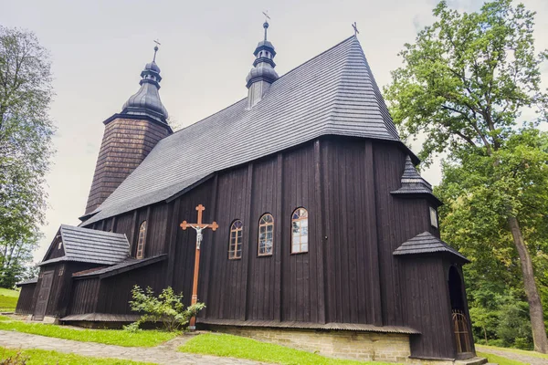 Ξύλινη Εκκλησία Στο Gromnik Gromnik Malopolskie Πολωνία — Φωτογραφία Αρχείου