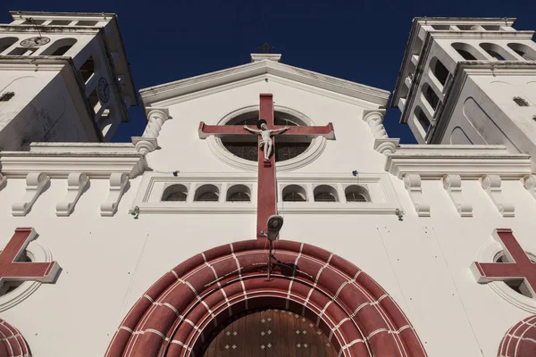 Czarny Chrystus Kościoła Juayua Juayua Sonsonate Salvador — Zdjęcie stockowe