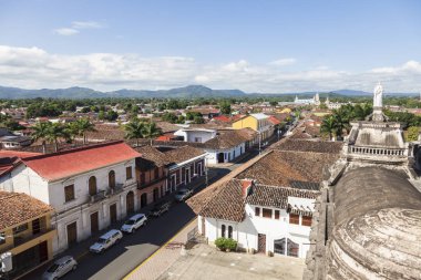Sabah zaman Granada hava Panoraması. Granada, Nicaragua.