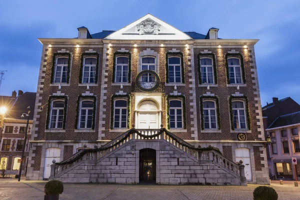 Stadshuset Tongeren Nattetid Tongeren Vallonien Belgien — Stockfoto