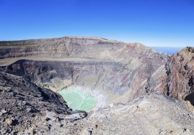 Laguna Ilamatepec Santa Ana volkan içinde. Santa Ana, El Salvador.