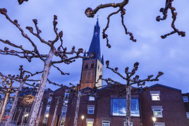 Aziz Lambert Kilisesi Düsseldorf '. Düsseldorf, Kuzey Ren-Vestfalya, Almanya.