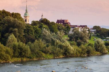 Nowy Sacz panorama Dunajec Nehri ile