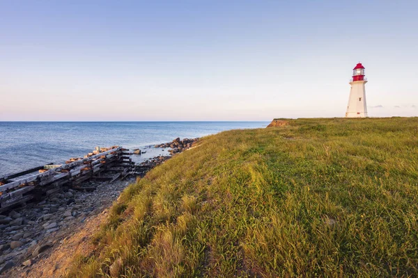 Tiefpunkt Leuchtturm in Nova Scotia — Stockfoto