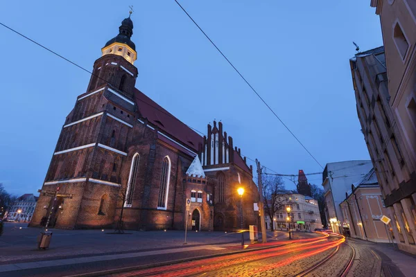 Iglesia de San Nikolai en Cottbus — Foto de Stock