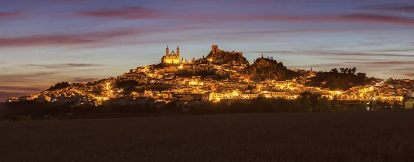 Castelo de Olvera e Paróquia de Nossa Senhora da Encarnação — Fotografia de Stock