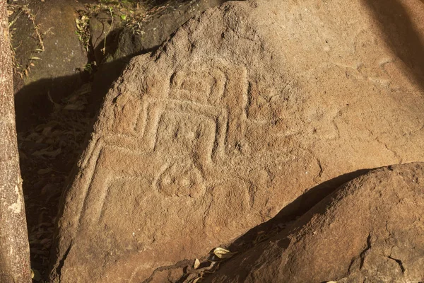 Petroglifos na ilha de Ometepe — Fotografia de Stock